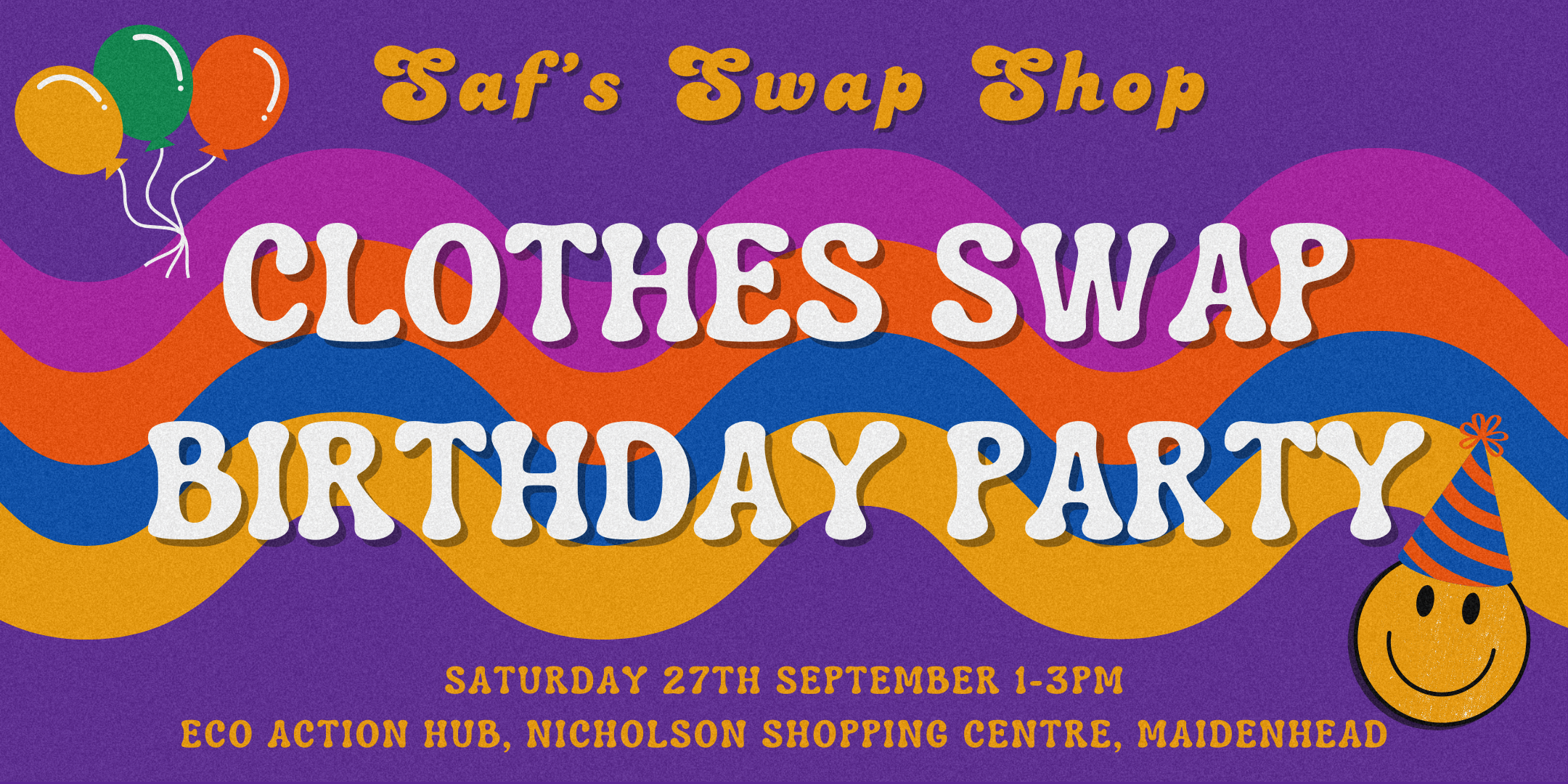CLOTHES-SWAP BIRTHDAY BASH: SATURDAY SEPTEMBER 27th